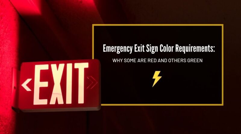 Emergency Exit Sign Color Requirements: Why Some Are Red and Others ...